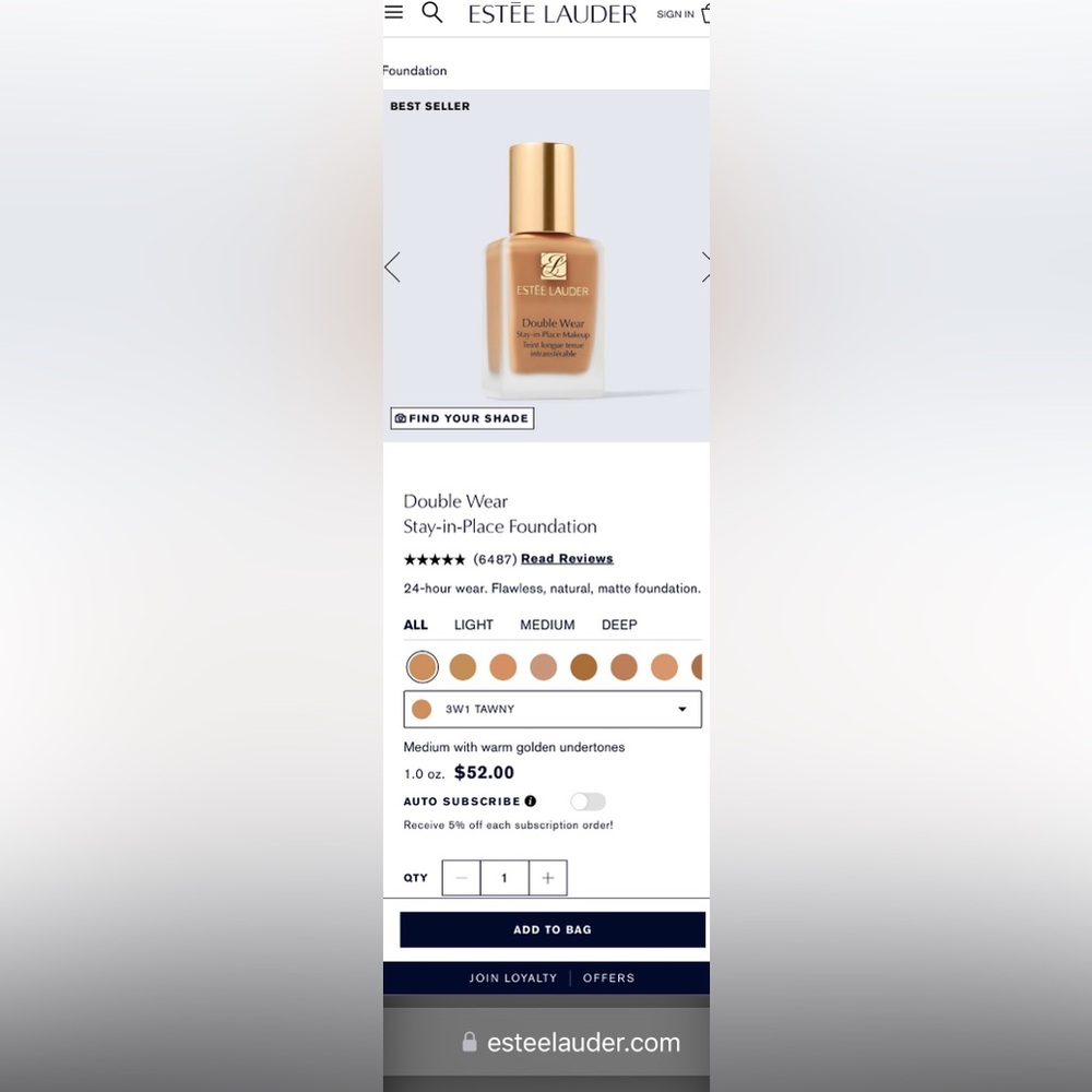 Estee Lauder Double Wear Stay-in-Place Makeup - Picture 3 of 16